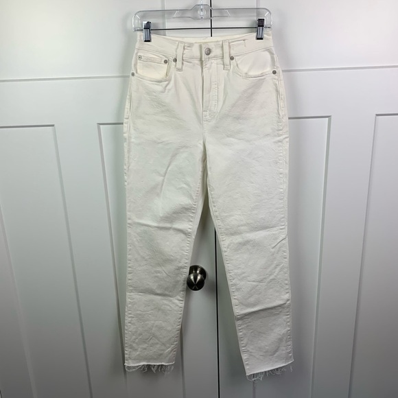 NWT Madewell Size 26 The Perfect Vintage Jean Ivory Winter White - Picture 5 of 14